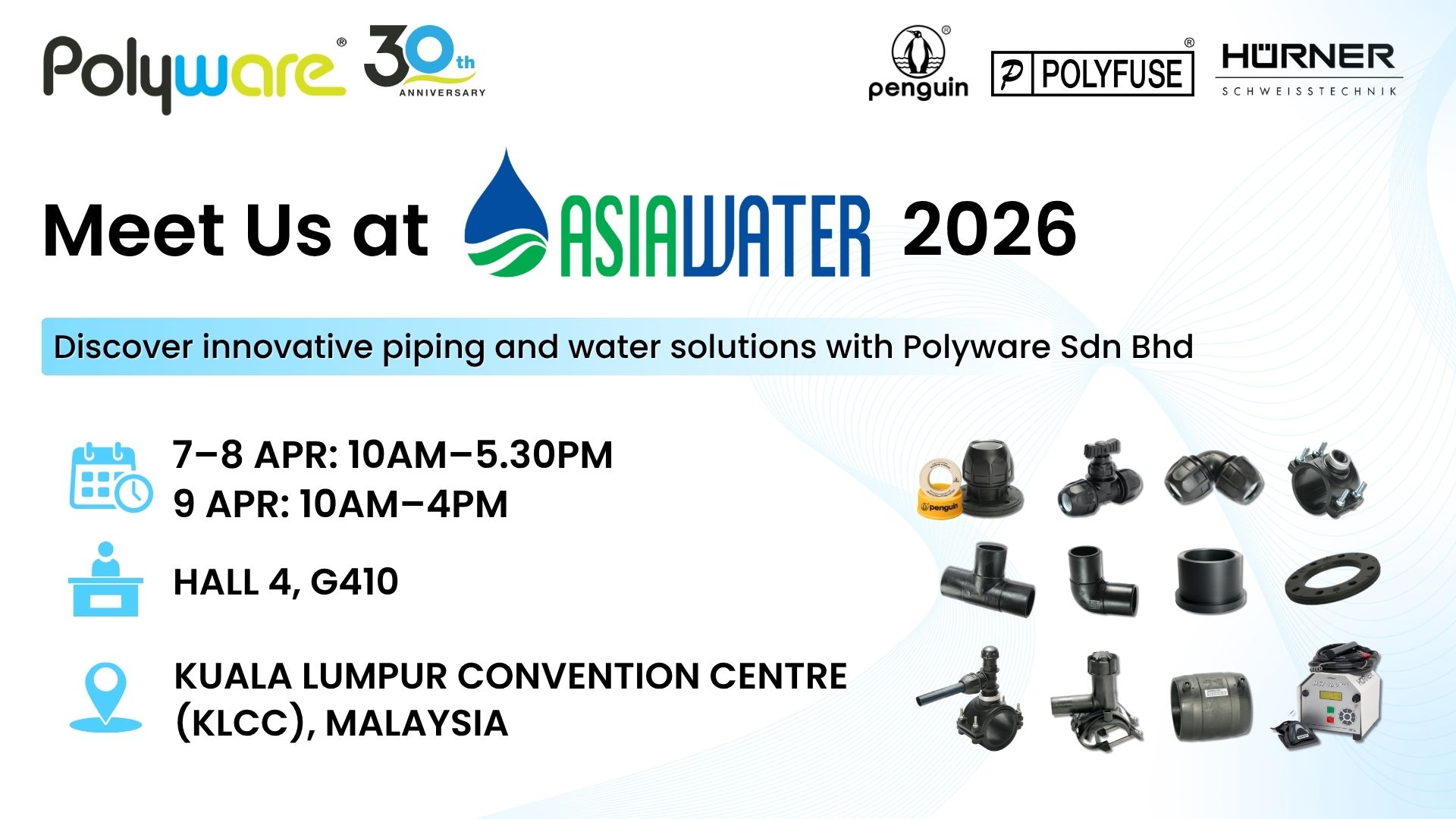 Asiawater 2026 Polyware Penguin