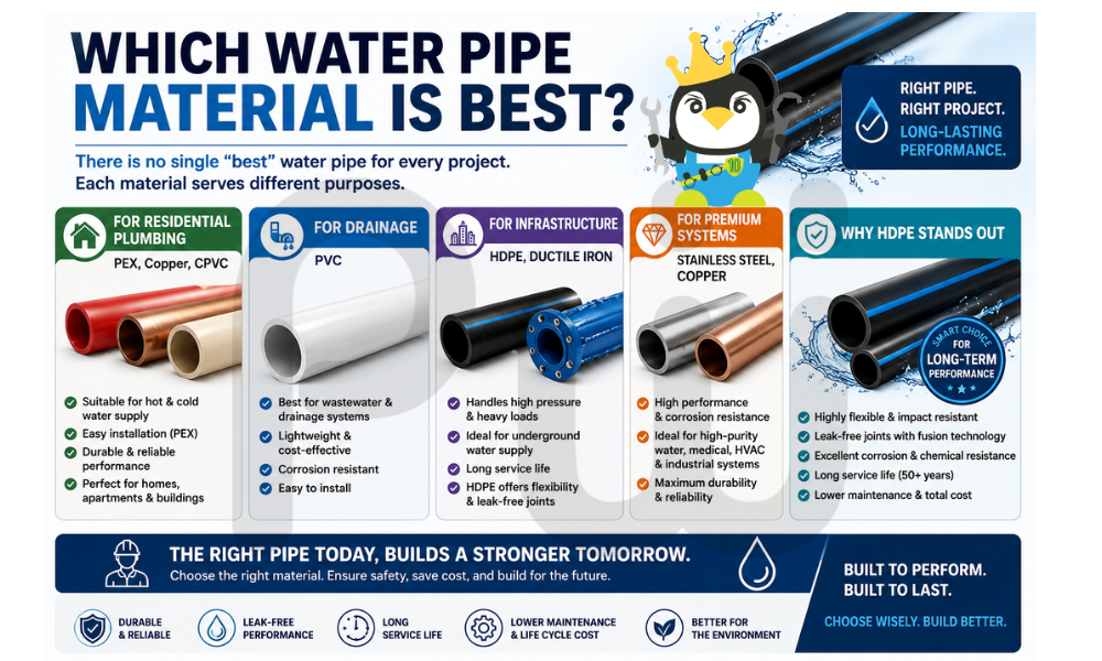 Which Water Pipe Material is Best