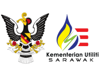 Kementerian Utiliti SARAWAK Logo and SARAWAK