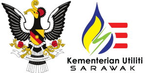 Kementerian Utiliti SARAWAK Logo and SARAWAK